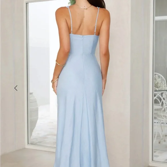 HELLO MOLLY - JUICY FLORAL MAXI DRESS BLUE - Picture 2 of 3